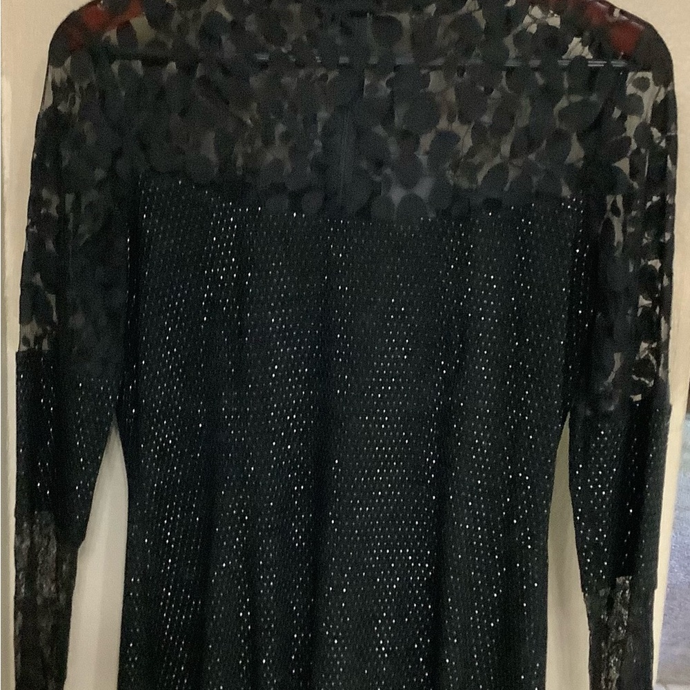 Elegant Black Lace and pave top